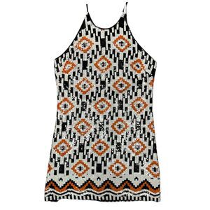 DRESS THE POPULATION, Women's Sequin Mini Dress, Multicolor, Medium, Used